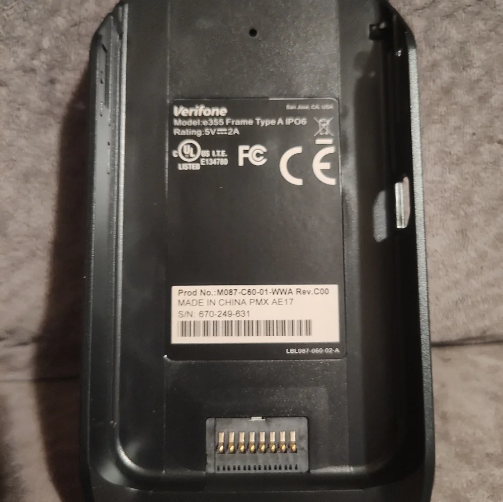 Verifone E355 Frames Type A IPO6 for Apple iPod M087-C60-01-WWA
